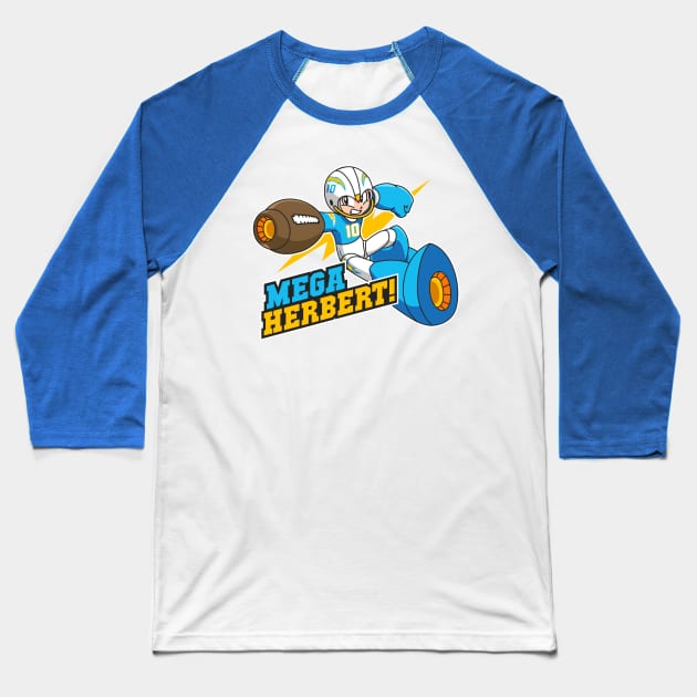 Mega Herbert Baseball T-Shirt by Carl Cordes